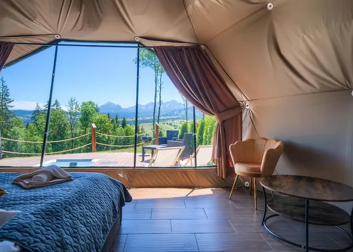 Luxury tent Peak Glamp & Jacuzzi