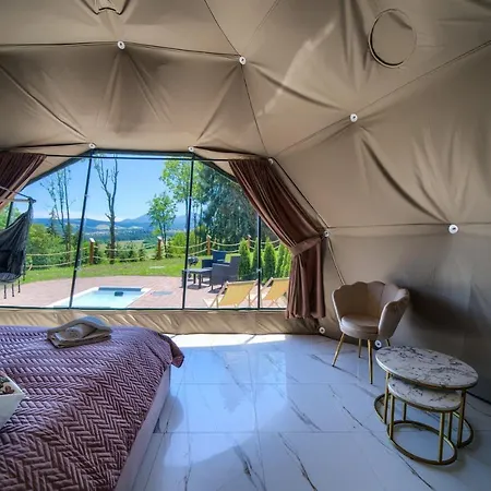 Роскошный шатер Peak Glamp & Jacuzzi *